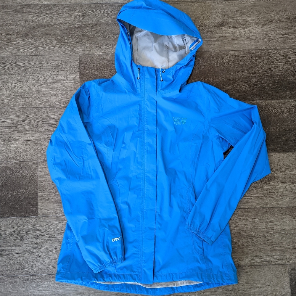 Blue, size large, women's Mountain Hardwear Raincoat